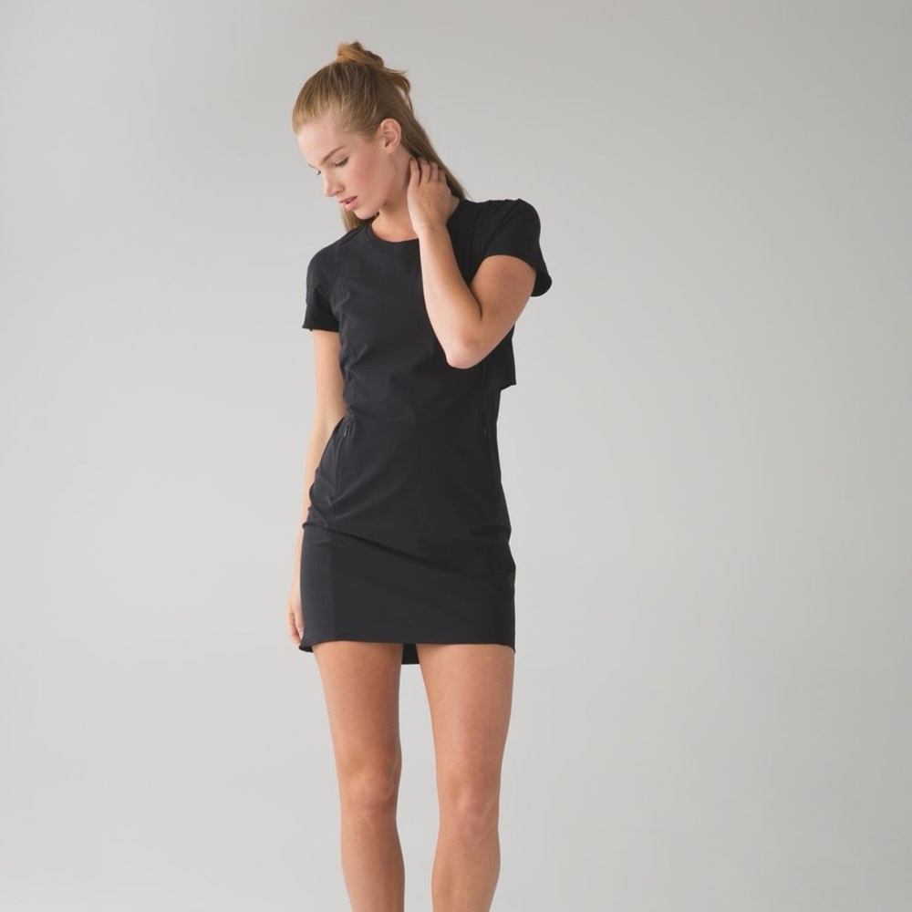 lululemon & Go endeavor athletica Black Mini Dress size 10